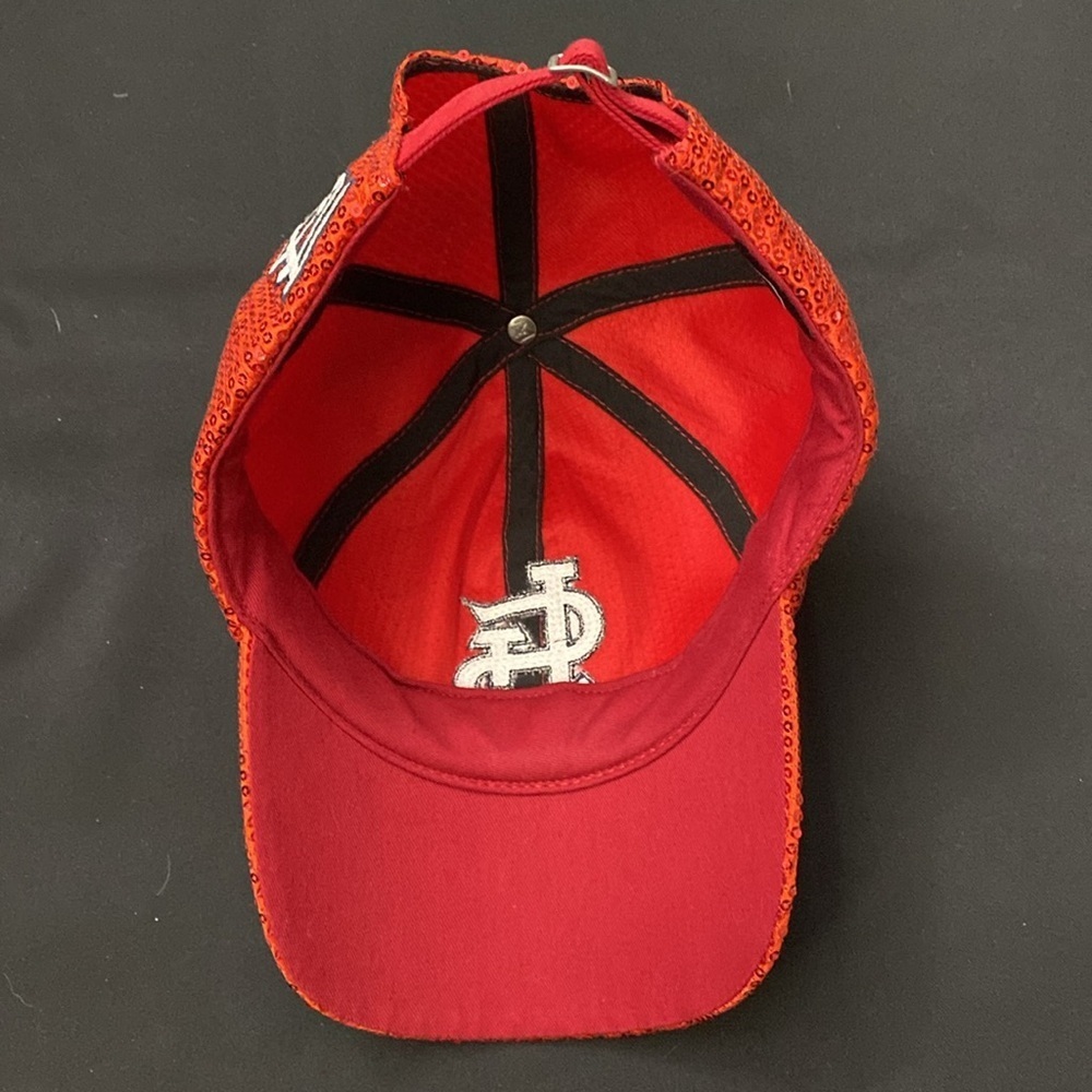 St. Louis Cardinals 47 Brand LIMITED EDITION BLING SEQUIN SPARKLE HAT MLB - Picture 10 of 12